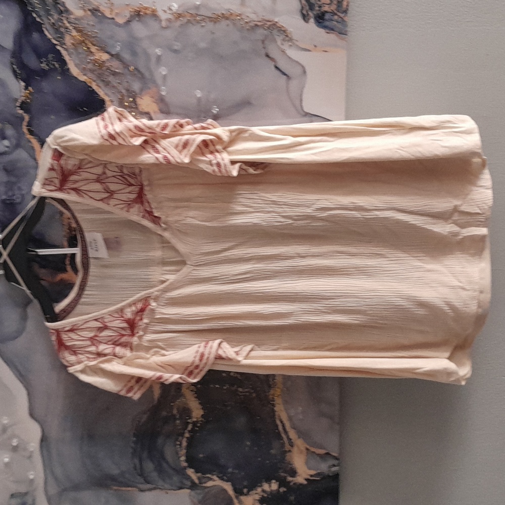 Woman's short sleeve shirt.